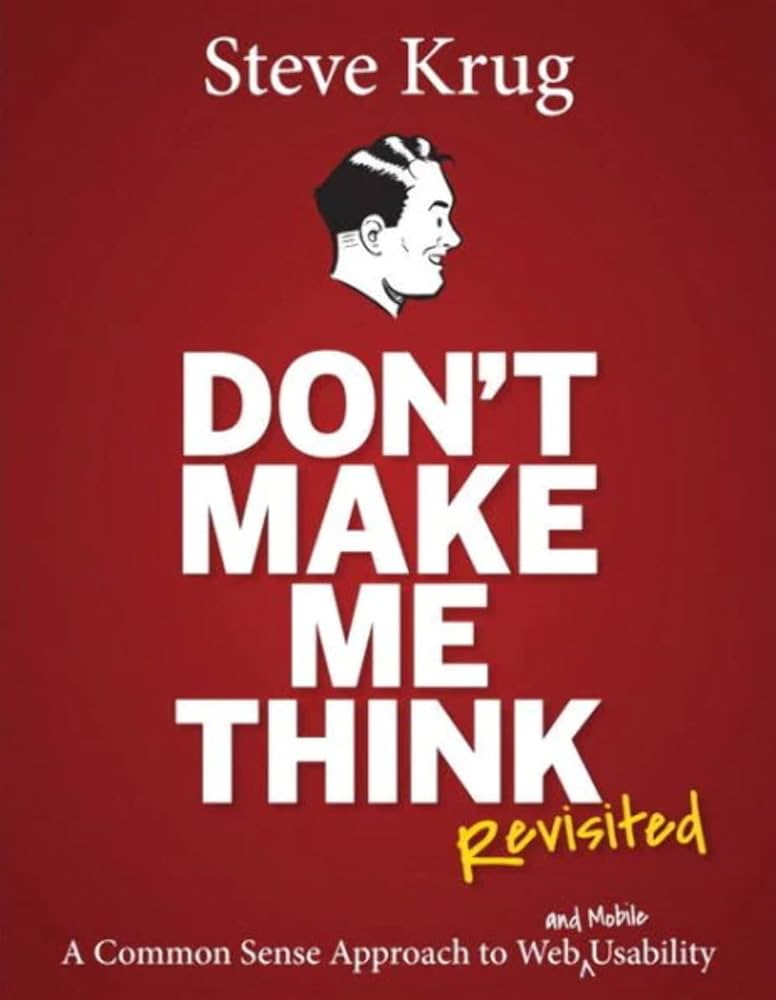  Don’t Make Me Think by Steve Krug book cover
